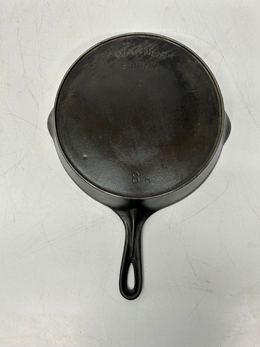 Vtg Antique "Wagner" Arc Sidney O. 8H Cast Iron Skillet Frying Pan Heat Ring