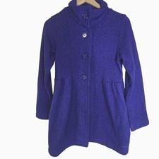 Patagonia Girls' Better Sweater Coat Peacoat Cobalt Blue XXL 16-18