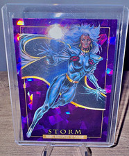 2024 SkyBox Marvel Masterpieces '92 Platinum Storm #86 Purple Crystals Parallel