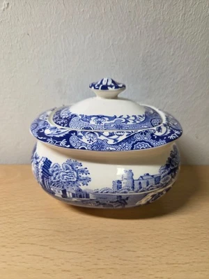 Spode Blue Italian Zuckerdose Dose Neu TOP Herstellungsjahr 2011 - Bild 1 von 4
