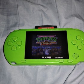 PXP3 Slim Video Game Console Handheld System 16 Bit Lot x2 Games Sonic Mario