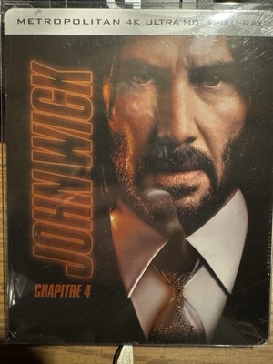 John Wick : Chapter 4 Limited Collectors Edition Steelbook 4K+Blu-ray~NEW