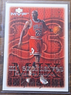 1999-00 Upper Deck MVP MJ Exclusives Silver Script Michael Jordan #208 Bulls