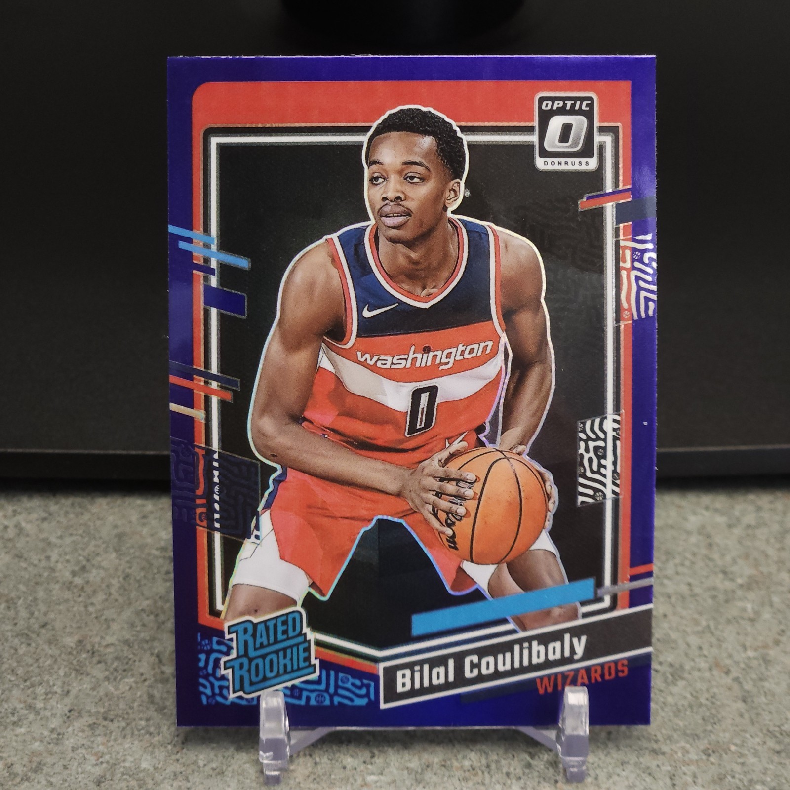 Bilal Coulibaly Rated Rookie (RC) Purple 2023-24 Panini Donruss Optic #243 Washi