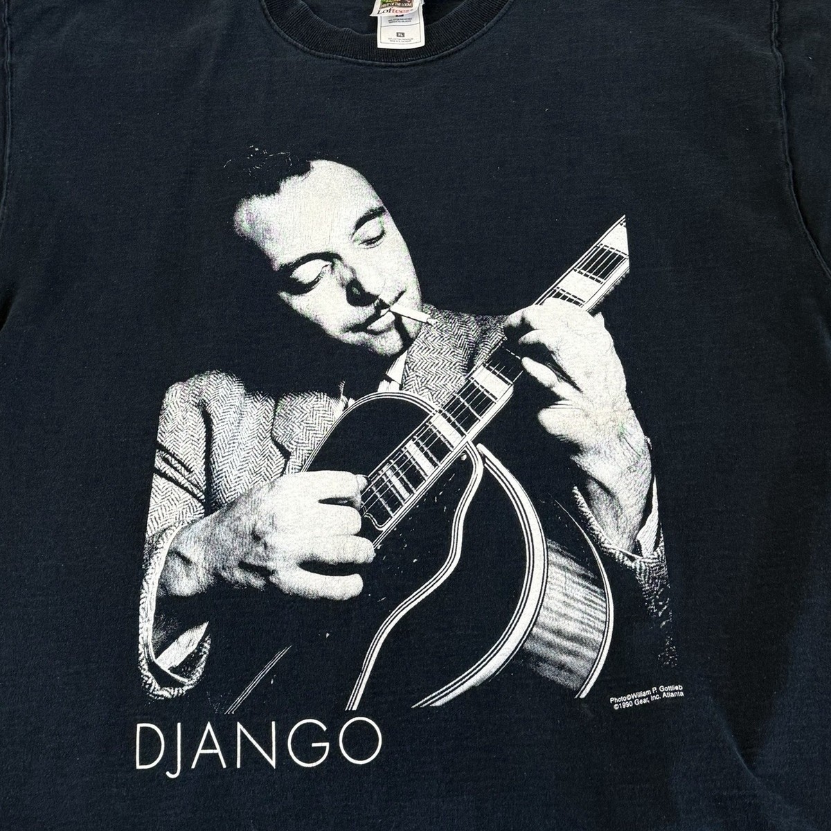 Vintage Django Reinhardt Jazz Guitarist T-shirt 90s Sz XL | eBay
