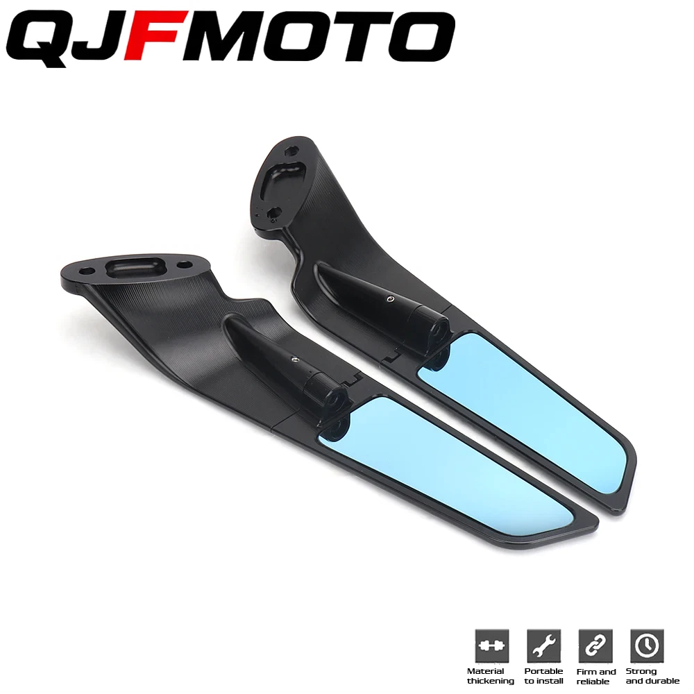 Pair Rotatable Winglet Rearview Mirrors For Honda CBR650R 2019-2025 Side Mirrors