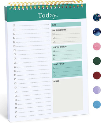 to Do List Notepad - to Do List Notebook for Work with 52 Sheets, 9.8'' X 6.5'', U