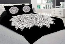 Jaipuri Printed Cotton Double Bedsheet With 2 Pillow Covers IB 137