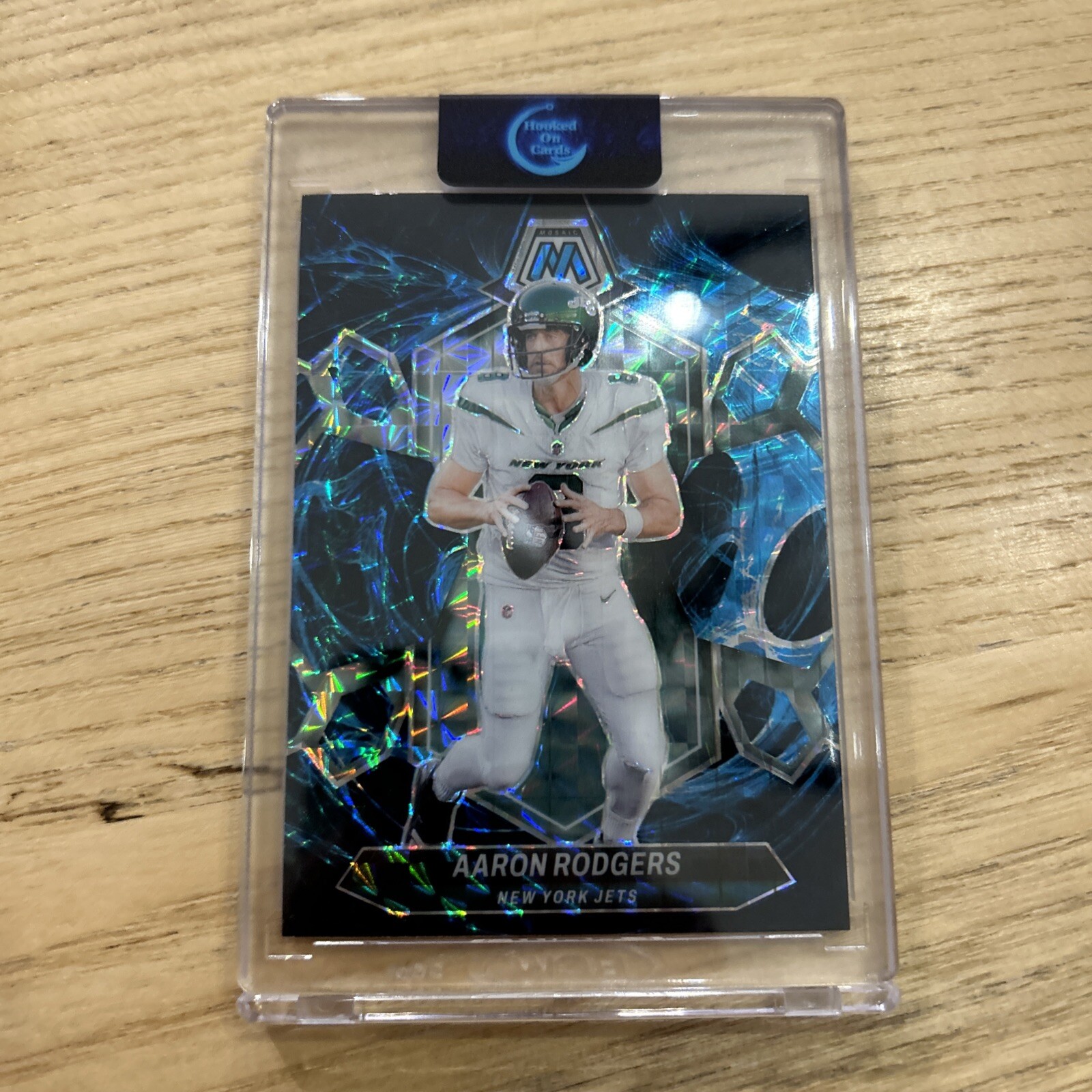 2024 Mosaic Aaron Rodgers Genesis Prizm #169 Jets
