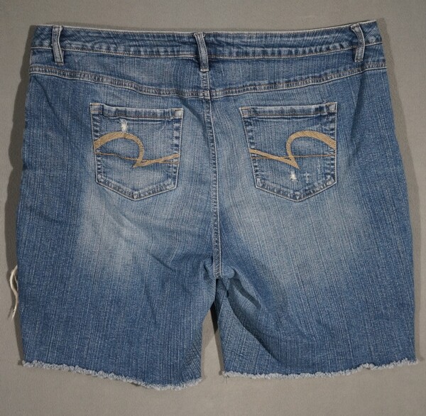 WF15479 COOL ****CATO**** BLUE DENIM WOMENS FACTORY DESTROYED JEAN