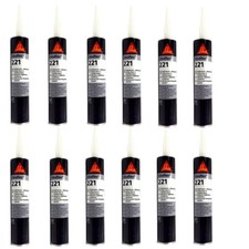 Sikaflex 221 White Multipurpose Adhesive Sealant silicone Motorhome Bath 12UNITS