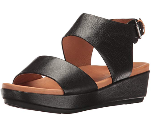 Kenneth Cole Lori Black Wedge Sandal 