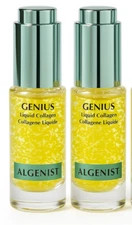ALGENIST GENIUS LIQUID COLLAGEN 0.21 US fl. oz 6.2 ml SET OF 2 SMALL BOTTLES NEW