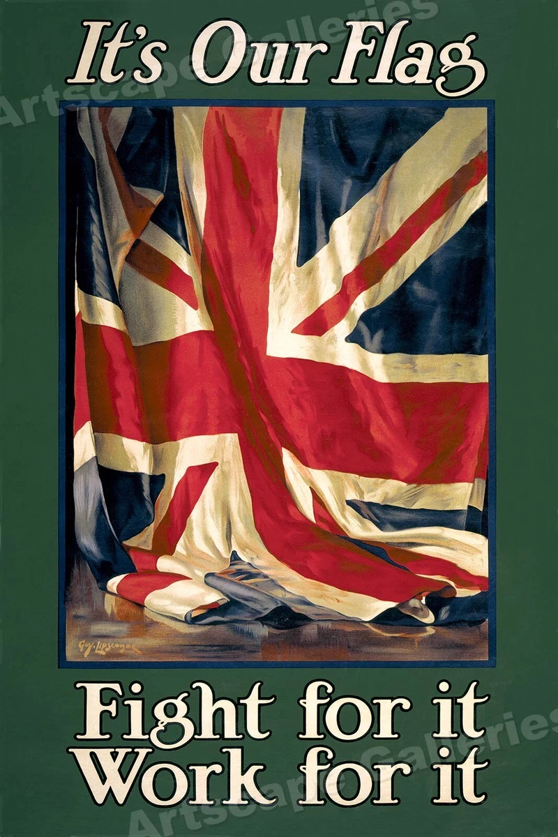 British WWI Union Jack Poster "It\