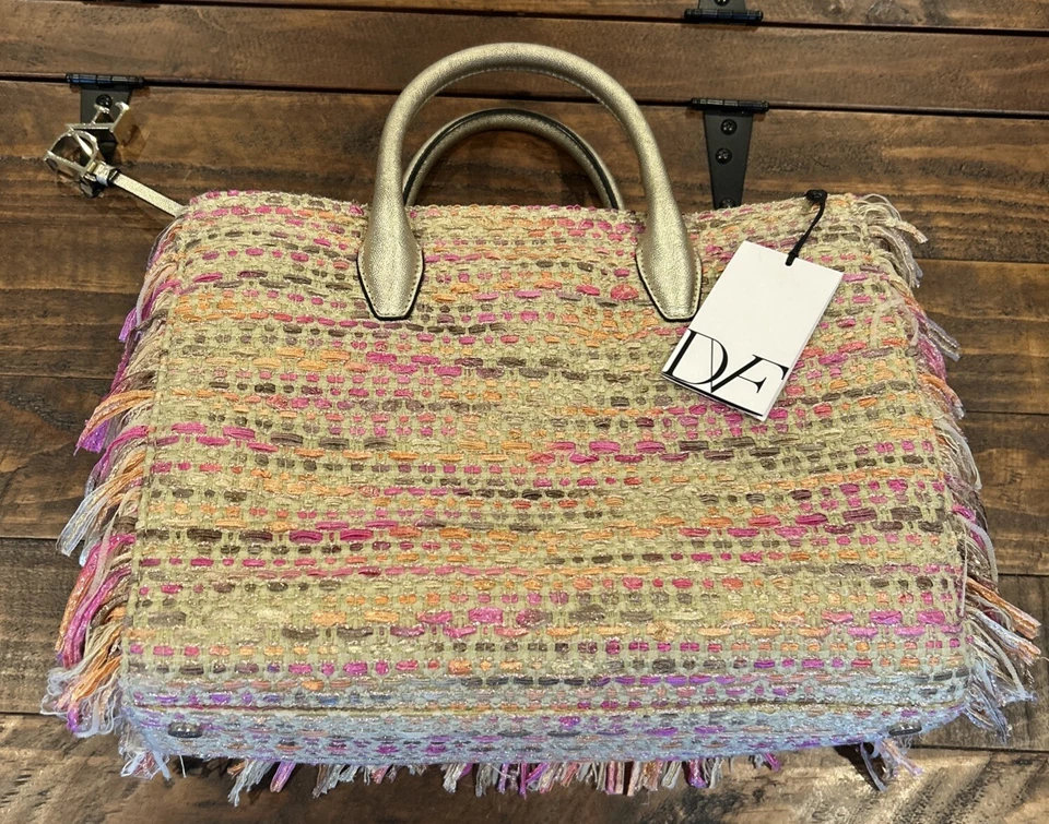 Auth DIANE VON FURSTENBERG(DVF) - Beige Pink Multi Chemical Fiber Leather - Image 4 of 4