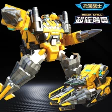 Tobot V Galaxy Detectives Mega Drill Transforming Vehicles Robot Figure Toy