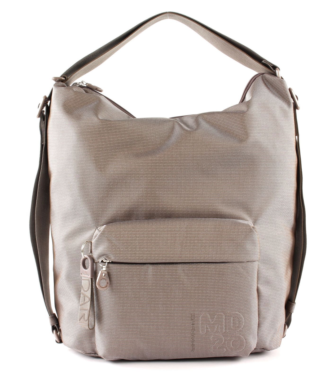 MANDARINA DUCK MD20 Hobo / Mochila Mochila Bolso Taupe Beige Nuevo