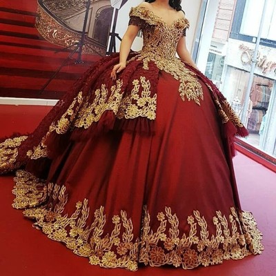 green emerald velvet dress Long Sleeves Quinceanera Dresses Gold Lace Appliques Off Shoulder – Lisposa
