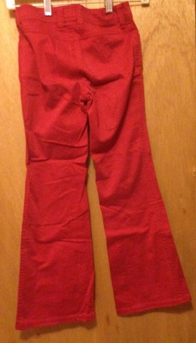 Old Navy jeans red size 8 Denim 25x24 1/2 Flare girls - Picture 2 of 2