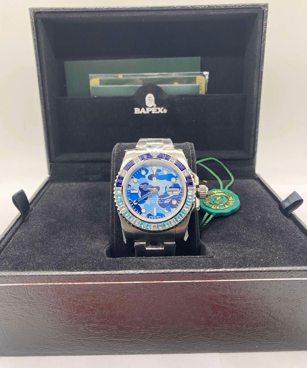 A BATHING APE TYPE 2 BAPEX ABC CAMO CRYSTAL STONE WATCH A BATHING APE TYPE 2 BAPEX ABC CAMO CRYSTAL STONE WATCH