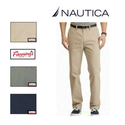  Nautica Men's Stretch Soft Twill Classic Fit Pant  D33