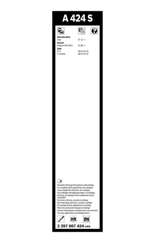 Bosch Balais d'essuie-glace plats AVANT Aerotwin A424S L=600/550mm - 1 paire - Photo 4/4