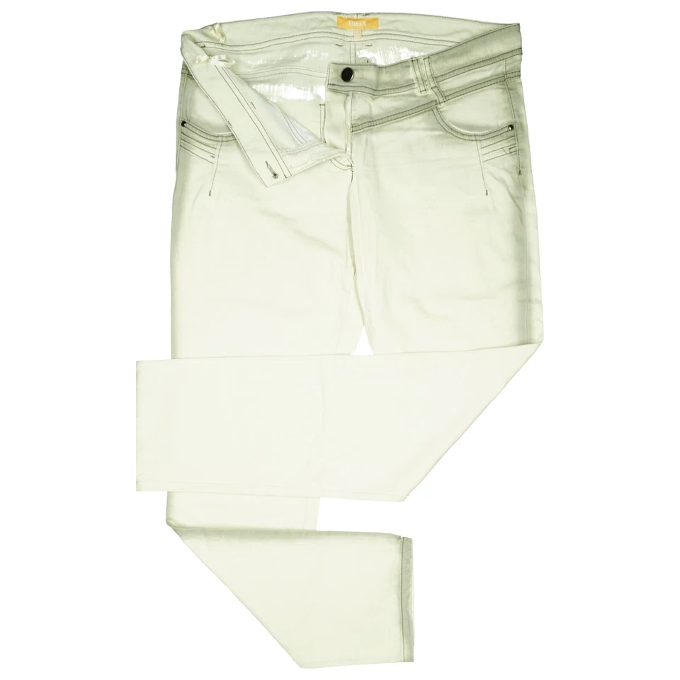 BIBA 48 Jeans Hose Grau Damen Stretch Straight Leg mid Vintage acid XXXL W38 L32 - Bild 2 von 4