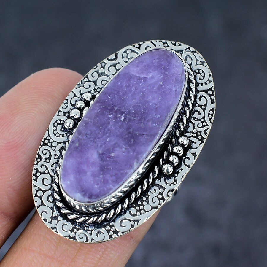 Bague émeraude naturelle bague en argent sterling 925 Bague émeraude naturelle bague en argent sterling 925