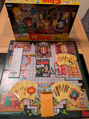 Clue The Simpsons 2007 Brettspiel selten nicht mehr im Handel erhältlich 100 % vollständig USA Import