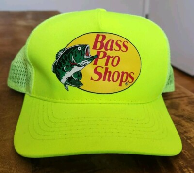 Bass Pro Shops Fluorescent Safety Neon Yellow Mesh Snapback