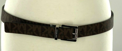 Michael Kors Belt Women L Reversable Black/Brown Signature  display picture 1