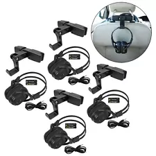 4 Fold In Wireless Headphones For Chrysler  Vehicles Rear DVD Headsets + Mounts