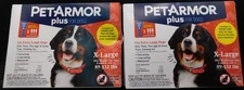 2Pk PetArmor Plus For X-Large Dogs 89-132lbs 3 Doses Ea Exp:5/29/26 New & Sealed