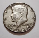 1969‑D Kennedy Half Dollar • 40% Silver • Toned • Circulated • X111