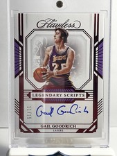2022-23 Panini Flawless - Legendary Scripts Gail Goodrich Ruby /15