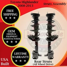 KYB OEM Rear Struts For 2008-2013 Toyota Highlander 4X4 Lifetime Warranty