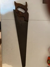 VTG 1950s 26" DISSTON & SONS D-23 LIGHTWEIGHT HAND SAW WHEAT PATTERN Sharp ✨