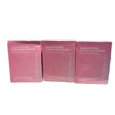 Lot Of 3- 24 Pairs Instalift PDRN Collagen Eye Patches Deeply Hydrating Eye Mask