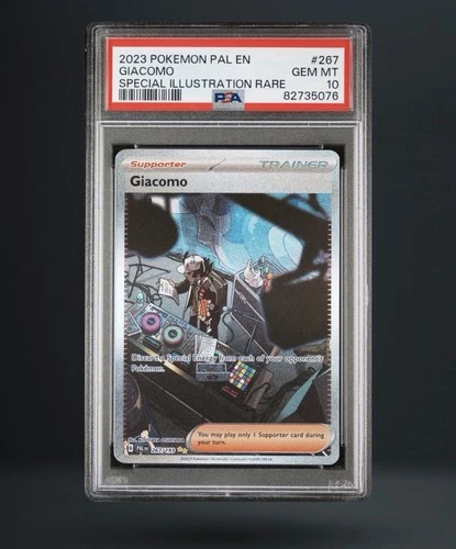 Pokemon Giacomo 267/193 Paldea Evolved Special Illustration Rare Holo PSA 10