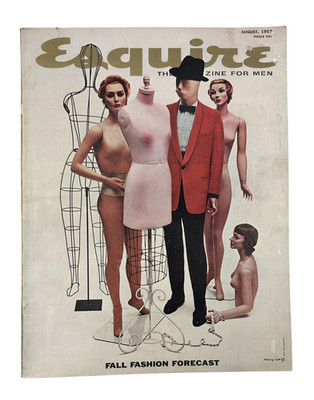 Esquire Magazine August 1957 Audrey Hepburn Brendan Behan Fall Fashion Forecast