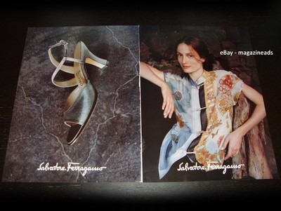 SALVATORE FERRAGAMO 4-Page PRINT AD 1999 JULIE KENT Ekaterina