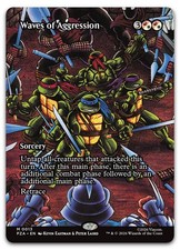 Waves of Aggression (Borderless) #13 (NM) PZA Magic MTG