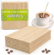 1000PCS Coffee Stirrers - Bamboo Coffee Stir Sticks Disposable Hot Drink