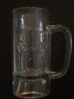 Vintage  Knights of Labor Union Clear Glass Beer or Ale Mug  1880s