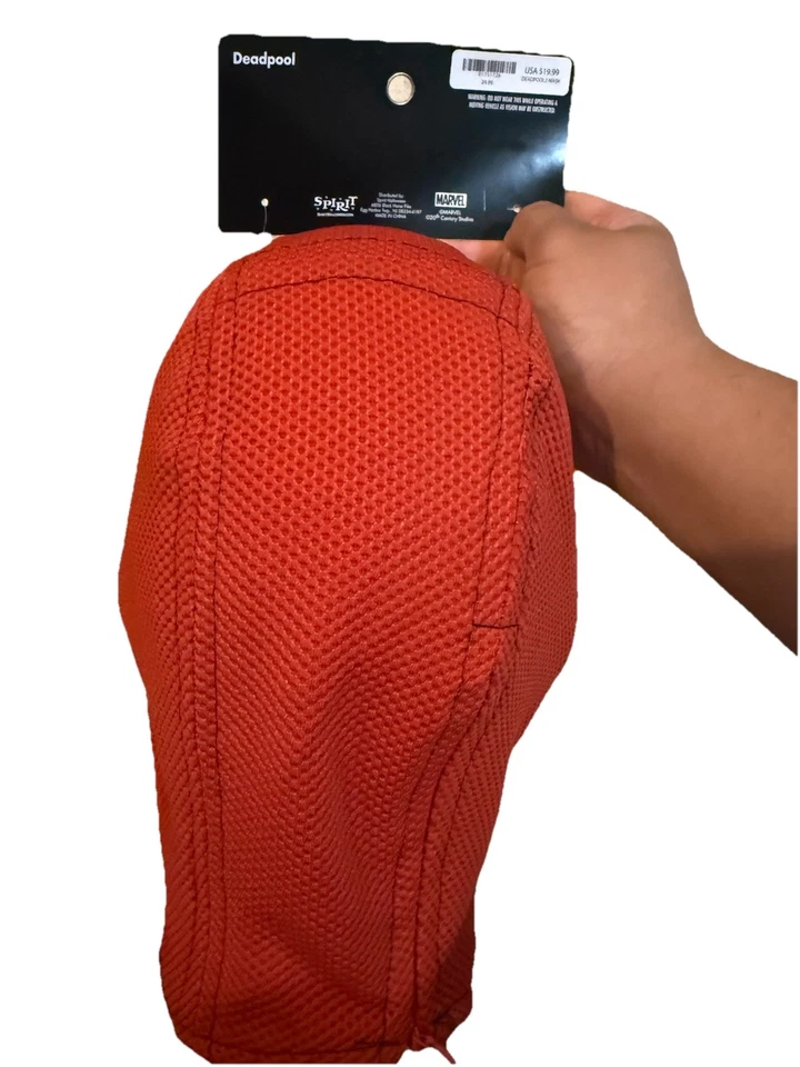 Deadpool & Wolverine Deadpool Mesh Mask Deadpool3 Mask Spirit Halloween - Image 4 of 4