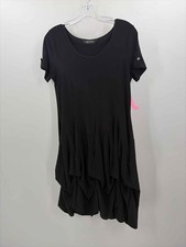 Pre-Owned Tango Mango Black Size Small Knee Length Short Sleeve Dress