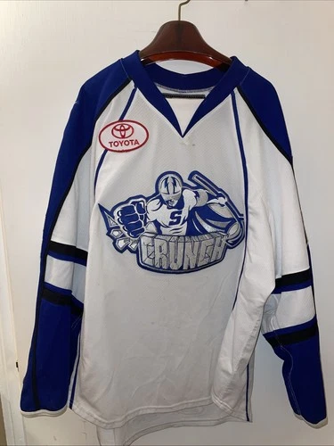 Syracuse Crunch Hockey #92 Joel Vermin 2017 Game Worn Jersey Autographed