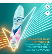 Degree Antiperspirant Deodorant For Women White Flowers and Lychee Dry Spray 3.8