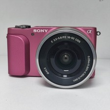 Sony Alpha NEX-3N Digital Camera 16-50mm Lens Set 16MP Pink 90 NEW Lightweight