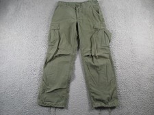 Vintage Military Pants Mens Small Green 107 Rip Stop Poplin Class 1 Vietnam